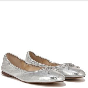 Sam Edelman Felicias Metallic Silver Loafers